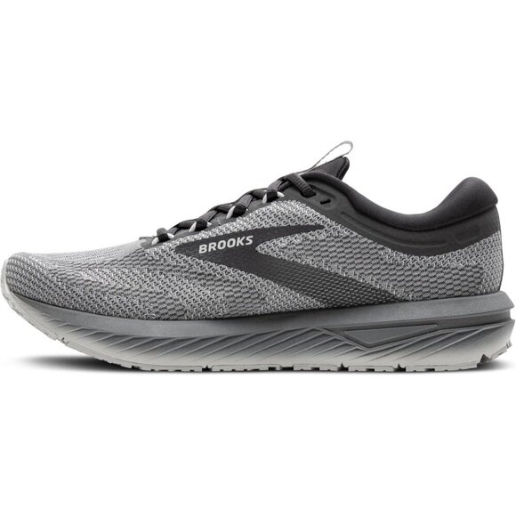 Brooks Men’s Revel 7 Neutral Running Lace Up Gray Shoes Comfortable Sneakers - Picture 5 of 6